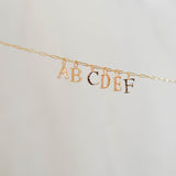 Alphabet Charm Necklace