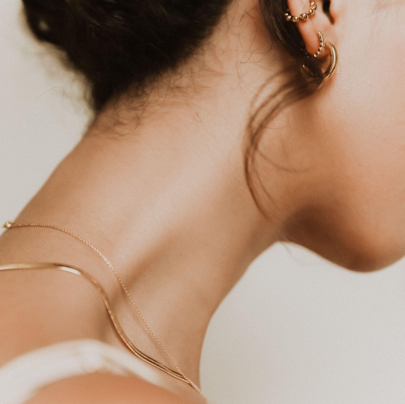 Gold earrings Hearth Cuff - Boisdoree