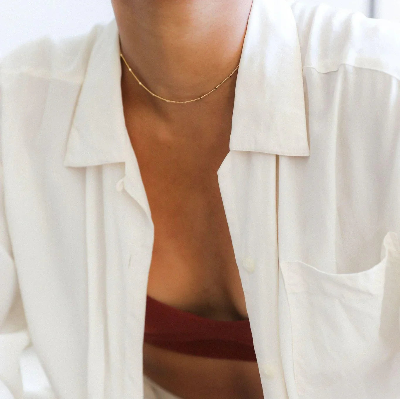 The Art of Styling Thin Necklaces