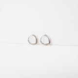 Classic Pointed Hoop Silver